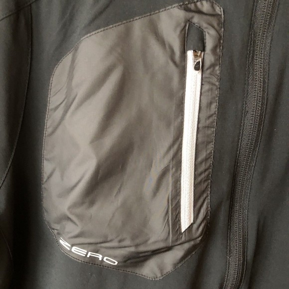 Zero Restriction Windbreaker Tech Golf Jacket Black Gray Men’s Size Medium EUC - Picture 4 of 7